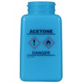 6 oz. durAstatic® Blue HDPE Bottle with Acetone HCS Label  (Pump Sold Separately)