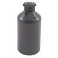 500mL Kartell® LDPE Graduated Narrow Mouth Gray Bottle with Cap