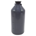 2000mL Kartell® LDPE Graduated Narrow Mouth Gray Bottle with Cap