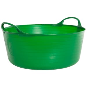 Plastic Handy Oval Tub Green - Dollar Store