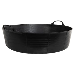 9.2 Gallon Black Recycled Flexible Large Shallow Tub
