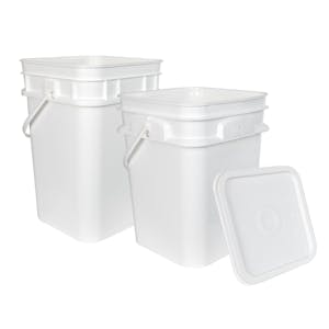 1 Gallon Clear Tall EZ Stor® PP Plastic Container, No Handle