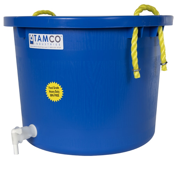 Life Story Gray Bucket With Rope Handles, 17-Gal.