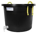 10 Gallon Black Multi-Purpose Bucket Modified by Tamco® with Spigot