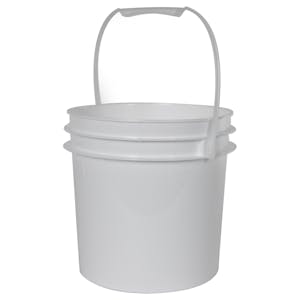 White 1 Gallon Bucket (Lid Sold Separately)