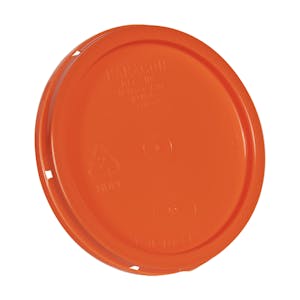 Orange Tear Tab Lid for 1 Gallon Buckets