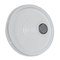 White Tear Tab Lid with Spout for 6 Gallon Economy Buckets