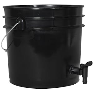 Premium Black 3-1/2 Gallon Tamco® Modified Bucket with Spigot