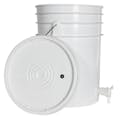 White 6 Gallon Tamco® Fermentation Bucket with Spigot & Lid