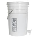 White 6 Gallon Tamco® Fermentation Bucket with Spigot & Lid