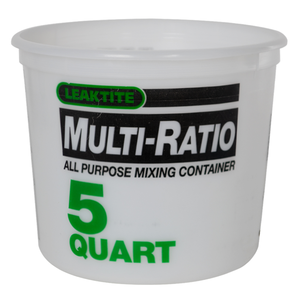 Leaktite 2,5QT Mischbehälter – Lösungsmittelbeständig & Kalibriert Für Farben & Baustoffe