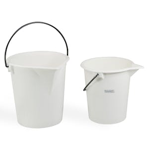 N2120B 2 Gallon Plastic Bucket, Open Head - Black - Basco USA