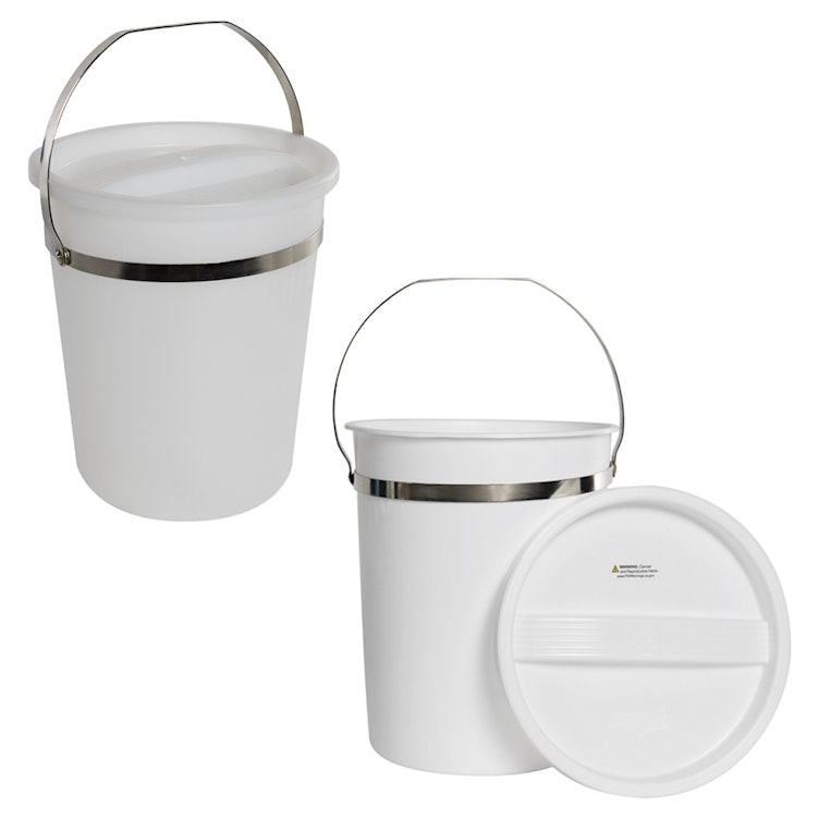 3/4 Gallon Clear EZ Stor Plastic Pail, With Handle - Best Containers