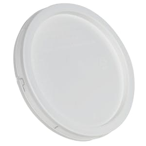 1 Gallon White Economy Round Bucket Lid with Tear Tab