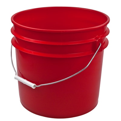 3-1/2 Gallon Red Bucket