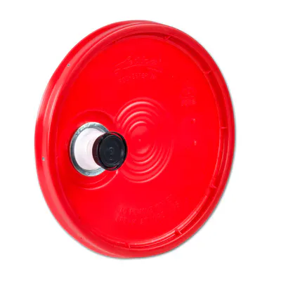 Red Bucket Lid with Spout
