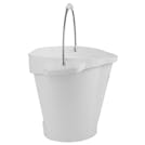 5.28 Gallon Vikan® White Polypropylene Bucket
