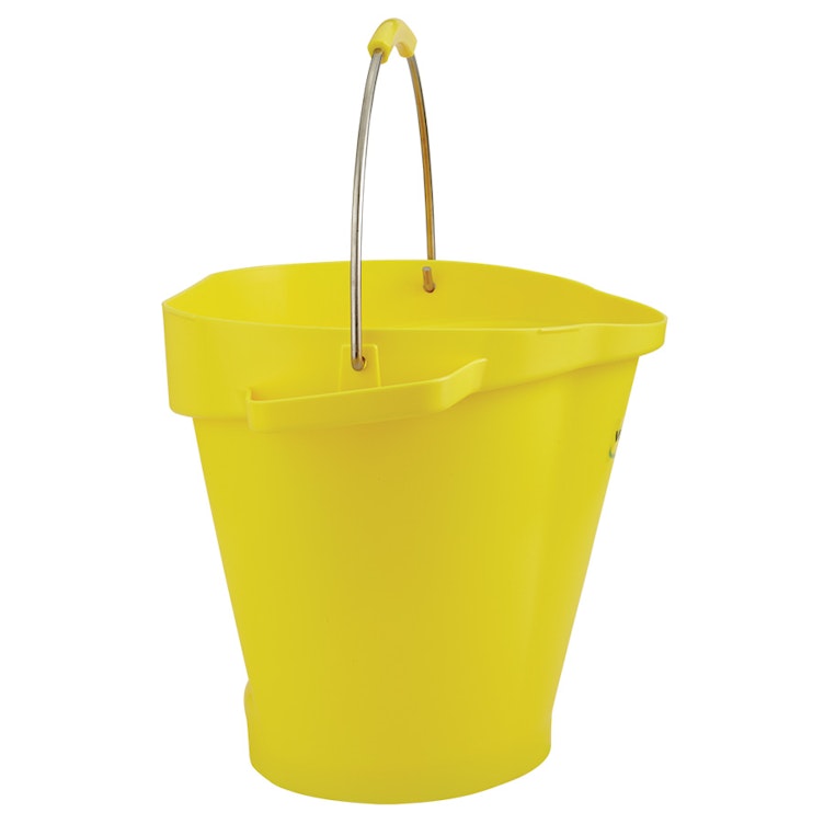 5.28 Gallon Vikan® Yellow Polypropylene Bucket