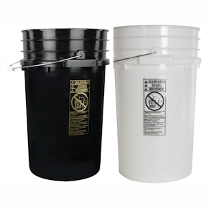 7 Gallon Round Buckets & Lids