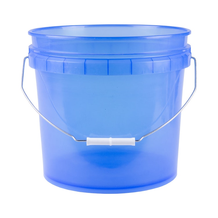 3-1/2 Gallon Leaktite® Translucent Blue Pail