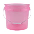 3-1/2 Gallon Leaktite® Translucent Pink Pail