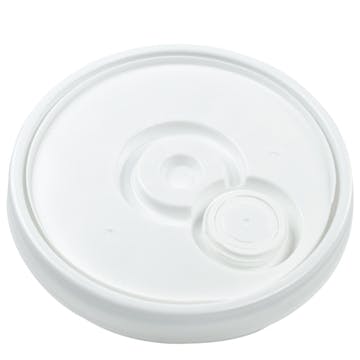 4-1/4 Gallon White HDPE Square Bucket (Lid Sold Separately)