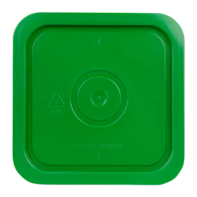 Economy Green HDPE 4 Gallon Square Lid for Bucket # 2509