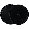 3-1/2 to 5-1/4 Gallon Black HDPE Economy Round Bucket Lid with Tear Tab
