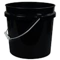 Black 2 Gallon HDPE Bucket