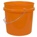 Orange 2 Gallon HDPE Bucket