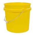 Yellow 2 Gallon HDPE Bucket
