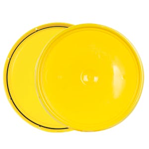 Yellow 2 Gallon Bucket Lid with Tear Tab