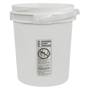5 Gallon Lite Latch® White Bucket