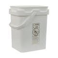 5 Gallon Super Kube White Pail with Handle