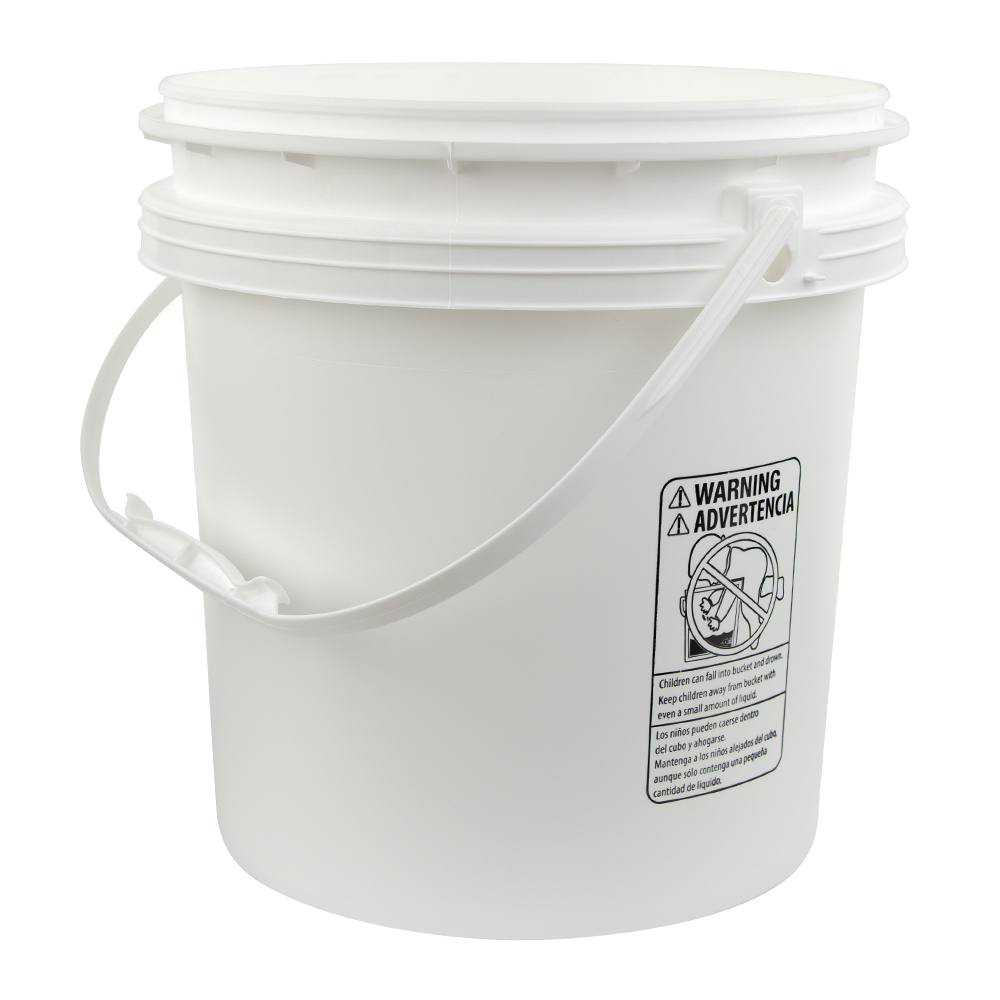 Small white plastic deals buckets