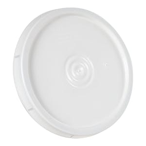 White UN Rated Tear Tab Lid for 3.5 to 5.5 Gallon Pail