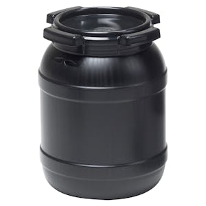 1.6 Gallon Wide Mouth Stackable HDPE Drum w/ Lid