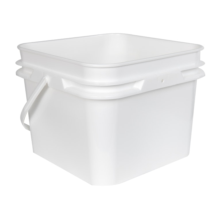 8L Square Plastic Bucket With Handle and Lid Food Grade Storage Container  Leakproof Multipurpose Polypropylene Box