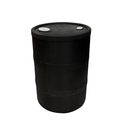 15 Gallon Black Closed Head Drum 15.75" Dia x 22.5" Hgt.
