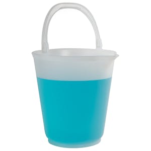 15 Liter Polypropylene Graduated Autoclavable Sprout Bucket