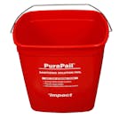 6 Quart Red PuraPail™ Utility Pail - Sanitizer Imprint