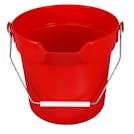 10 Quart Red Deluxe Heavy Duty Bucket - Sanitizer Imprint
