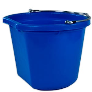 24 Quart Blue Flat Back Bucket