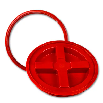 Red HDPE Gamma Seal® Lid for 3.5 to 7 Gallon Pail