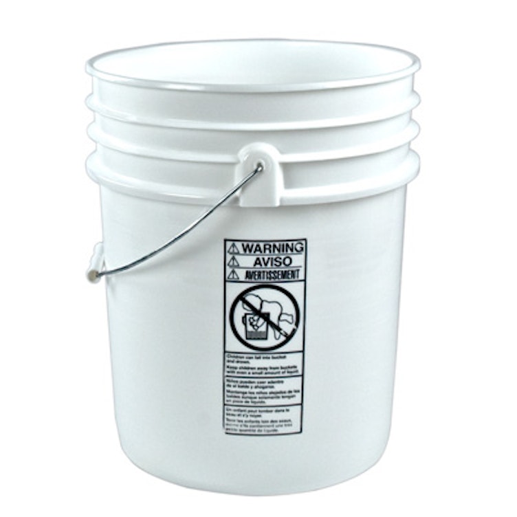 3.5 Gallon American Style Plastic Round Paint Bucket with Lid