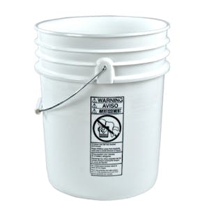 Premium White 5 Gallon Bucket
