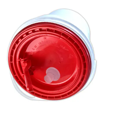 Red Spout Lid for 5 Gallon Ultimate Pail for Liquids