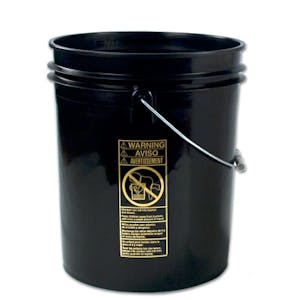 Standard Black 5 Gallon Bucket