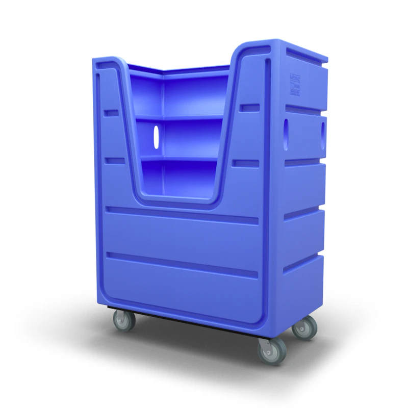 48 Cubic Foot Royal Blue Poly-Trux® Truck