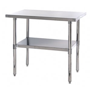 Stainless Steel Work Table with Adjustable Shelf